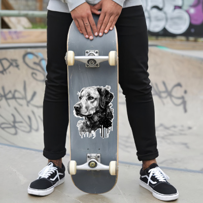 Labrador Retriever Aquarell Aufkleber Bunt - Ansicht 6