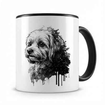 Tasse mit  Malteser Aquarell  als Motiv