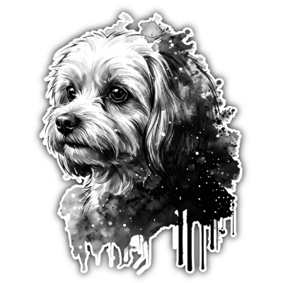 Wandtattoo  Malteser Aquarell 