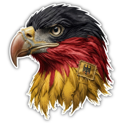 Adler Deutschland Aufkleber