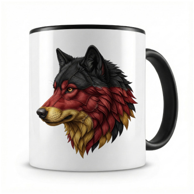 Tasse mit  Wolf Deutschland 