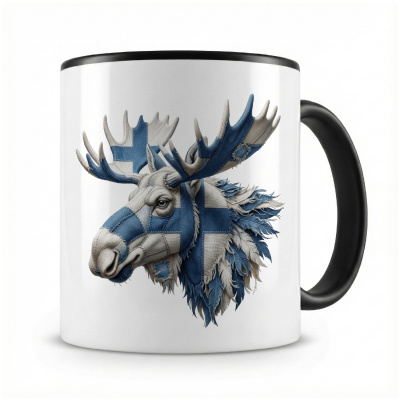 Tasse mit  Elch Finnland 