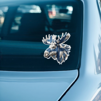 Elch Finnland Aufkleber - Ansicht 3