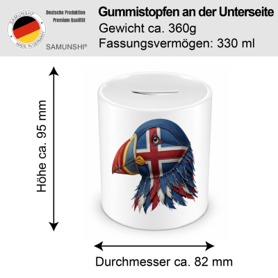 Spardose mit dem Motiv Puffin Island - Ansicht 2