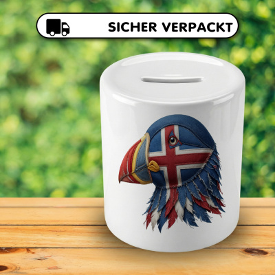 Spardose mit dem Motiv Puffin Island - Ansicht 4