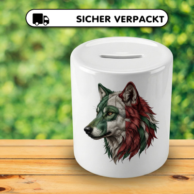 Spardose mit dem Motiv Wolf Italien - Ansicht 4