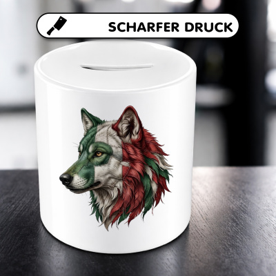 Spardose mit dem Motiv Wolf Italien - Ansicht 5