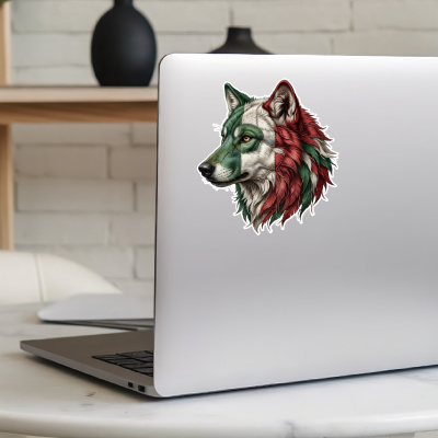 Wolf Italien Aufkleber - Ansicht 8