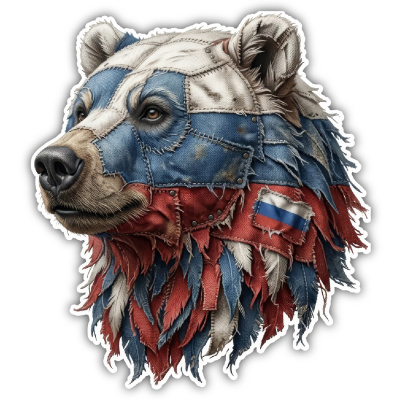 B�r Russland Aufkleber