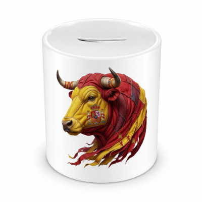 Spardose mit dem Motiv Stier Spanien