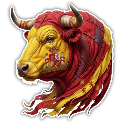 Wandtattoo  Stier Spanien 