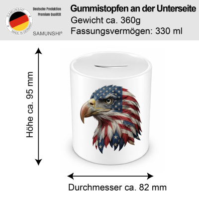 Spardose mit dem Motiv Adler USA - Ansicht 2