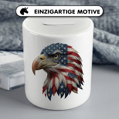 Spardose mit dem Motiv Adler USA - Ansicht 3