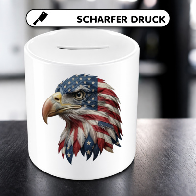Spardose mit dem Motiv Adler USA - Ansicht 5