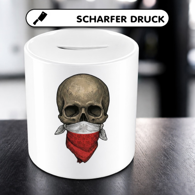 Spardose mit dem Motiv Totenkopf mit Polen Flagge - Ansicht 5