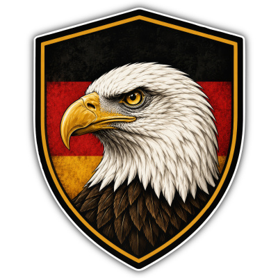 Aufkleber Adler Deutschland Wappen Flagge