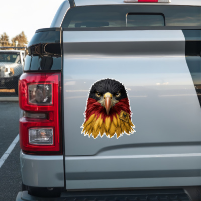 Aufkleber Adler Kopf Deutschland Flagge - Ansicht 2
