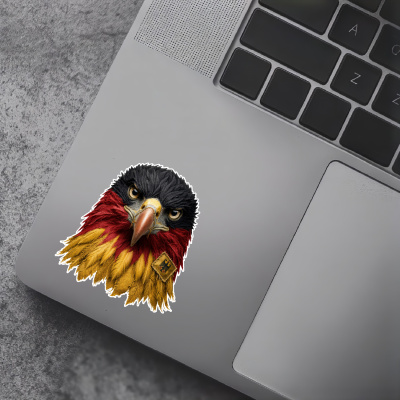 Aufkleber Adler Kopf Deutschland Flagge - Ansicht 5