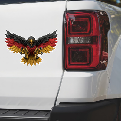 Aufkleber Adler Fliegend Deutschland Flagge - Ansicht 2