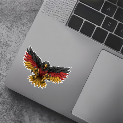 Aufkleber Adler Fliegend Deutschland Flagge - Ansicht 5