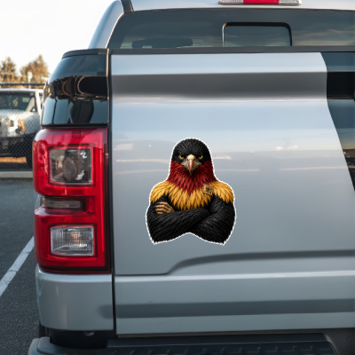 Aufkleber Adler B�ser Blick Deutschland Flagge - Ansicht 2