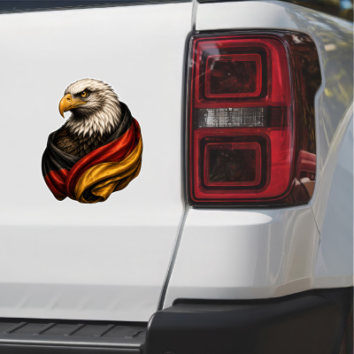 Aufkleber Adler Umhang Deutschland Flagge - Ansicht 2