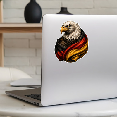 Aufkleber Adler Umhang Deutschland Flagge - Ansicht 8