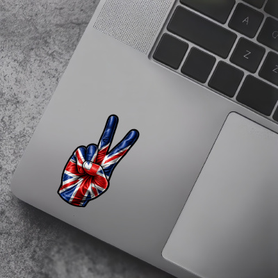 Aufkleber Gro�britannien Flagge Peace Zeichen Friedens Symbol - Ansicht 5