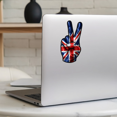 Aufkleber Gro�britannien Flagge Peace Zeichen Friedens Symbol - Ansicht 8