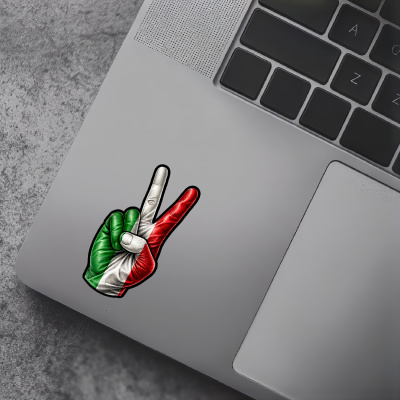 Aufkleber Italien Flagge Peace Zeichen Friedens Symbol - Ansicht 5