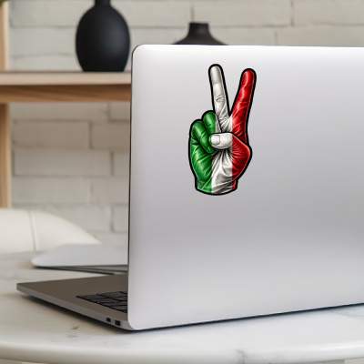 Aufkleber Italien Flagge Peace Zeichen Friedens Symbol - Ansicht 8