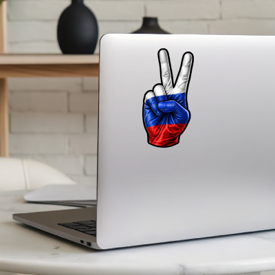 Aufkleber Russland Flagge Peace Zeichen Friedens Symbol - Ansicht 8