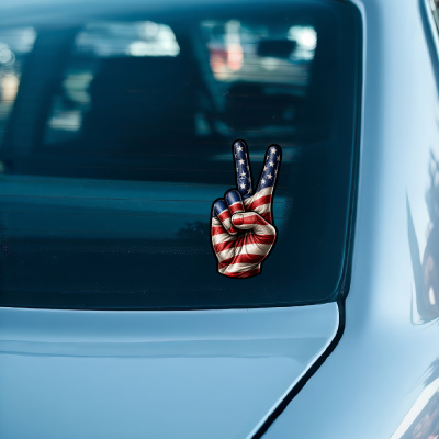 Aufkleber Amerika USA Flagge Peace Zeichen Friedens Symbol - Ansicht 3