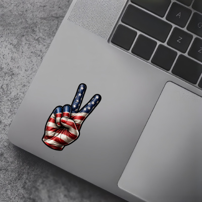 Aufkleber Amerika USA Flagge Peace Zeichen Friedens Symbol - Ansicht 5