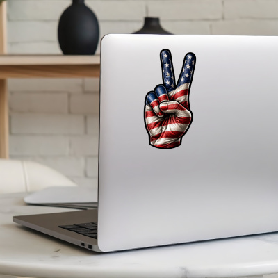 Aufkleber Amerika USA Flagge Peace Zeichen Friedens Symbol - Ansicht 8