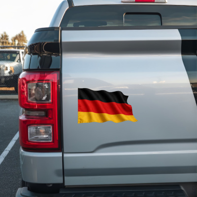 Aufkleber Deutschland Flagge im Wind - Ansicht 2