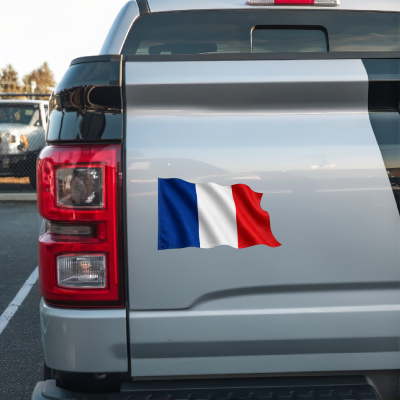 Aufkleber Frankreich Flagge im Wind - Ansicht 2