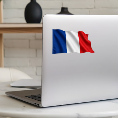 Aufkleber Frankreich Flagge im Wind - Ansicht 8
