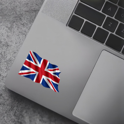 Aufkleber Gro�britannien Flagge im Wind - Ansicht 5