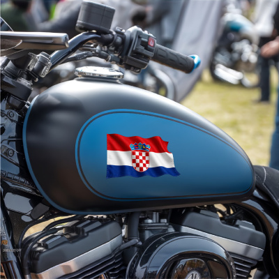 Aufkleber Kroatien Flagge im Wind - Ansicht 7