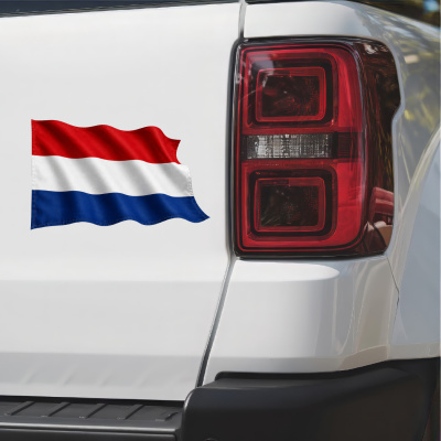 Aufkleber Niederlande Flagge im Wind - Ansicht 2