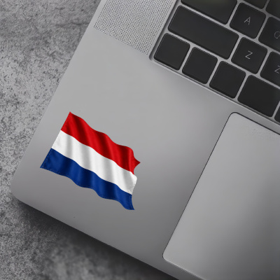 Aufkleber Niederlande Flagge im Wind - Ansicht 5