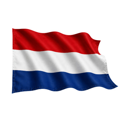 Aufkleber Niederlande Flagge im Wind