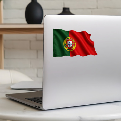 Aufkleber Portugal Flagge im Wind - Ansicht 8