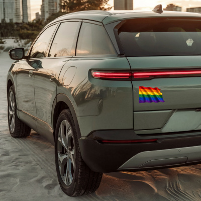 Aufkleber Regenbogen Flagge im Wind - Ansicht 4