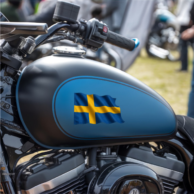 Aufkleber Schweden Flagge im Wind - Ansicht 7