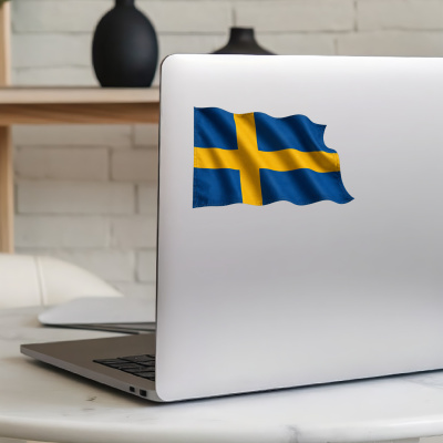 Aufkleber Schweden Flagge im Wind - Ansicht 8
