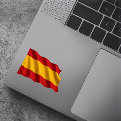 Aufkleber Spanien Flagge im Wind - Ansicht 5