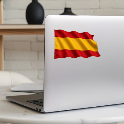 Aufkleber Spanien Flagge im Wind - Ansicht 8