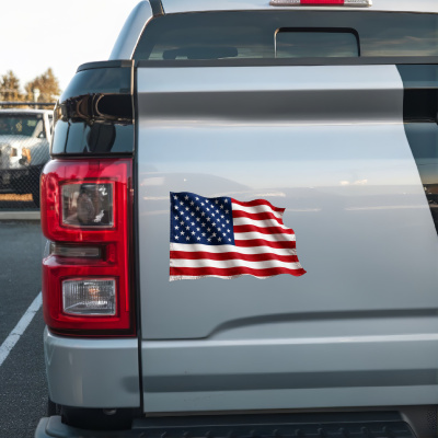 Aufkleber Amerika Usa Flagge im Wind - Ansicht 2